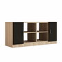 Hanah Home Armario multiusos Vo6-Ob Roble y Negro